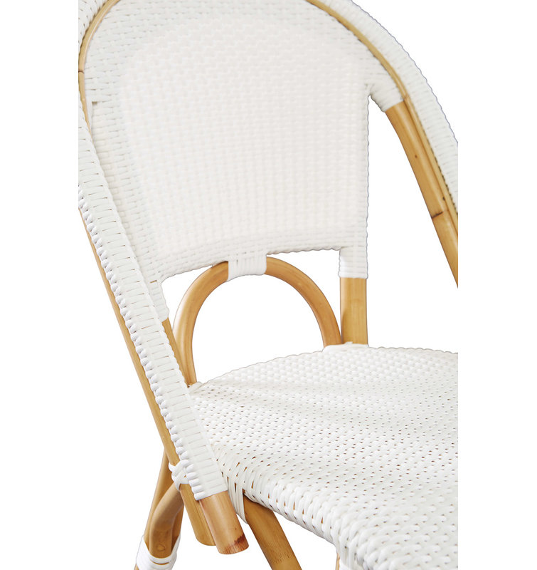 Chaise bistro blanche Paris - 2 chaises