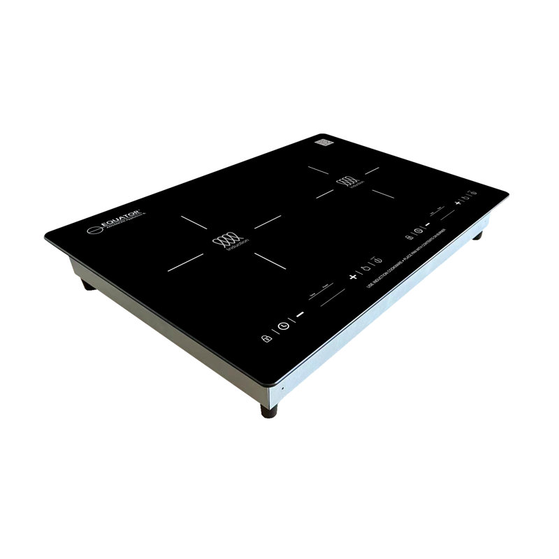 13" VERTICAL 2-BURNER Induction Cooktop 9 POWER Built in/Freestand 110V