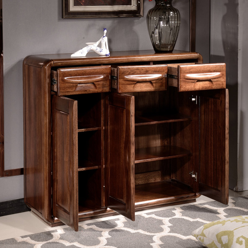 Retro large storage shoe cabinet