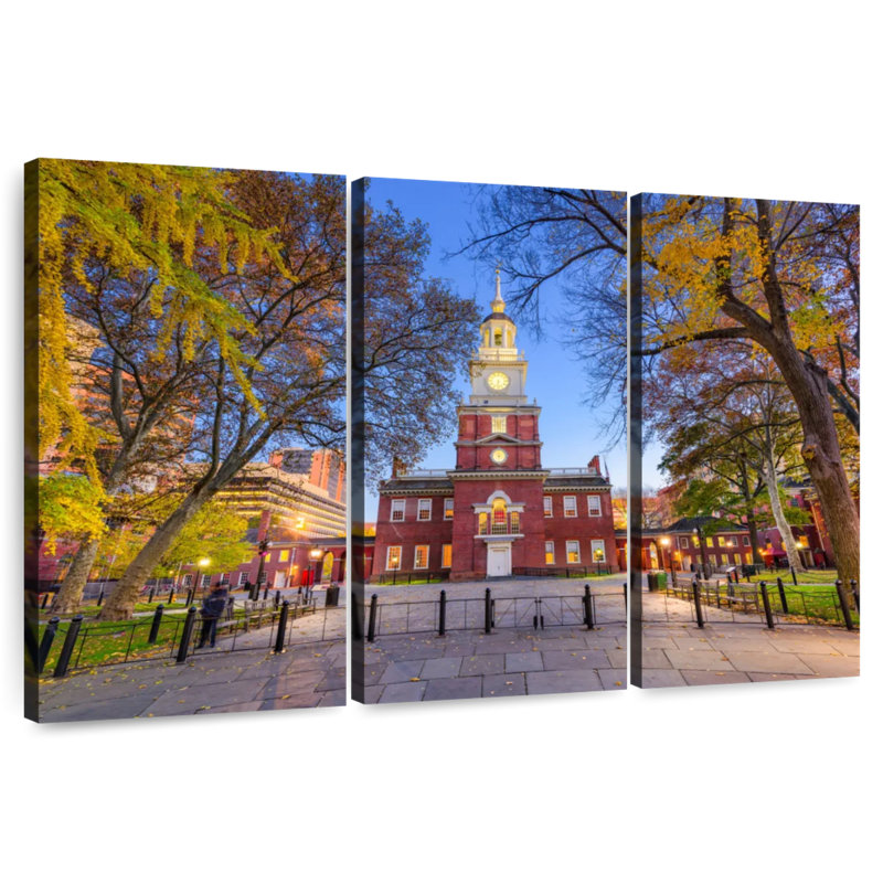 Independence Hall, 42" H x 65" W