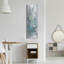  «Loose Bouquet Of Flowers 1 Blue Grey» par Silvia Vassileva, art mural en métal, 16 po x 48 po