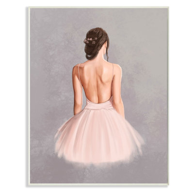 « ballerine fille, peinture gris rose », art textuel