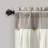 Cotton Blend Striped Window Valance