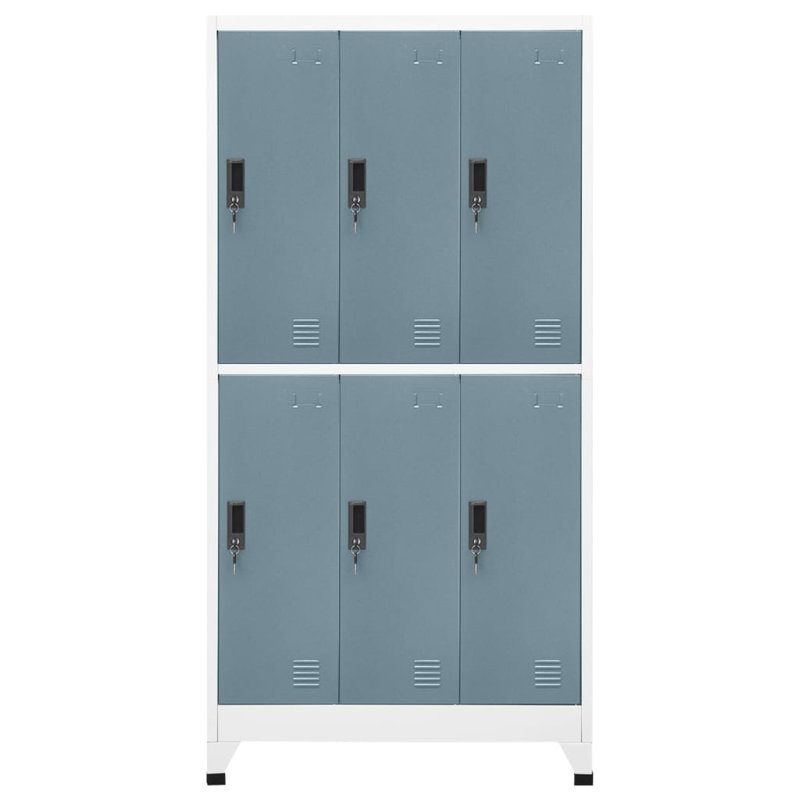 Vytis Metal 1 - Tier 90cm Cubby, Light Grey/Dark Grey
