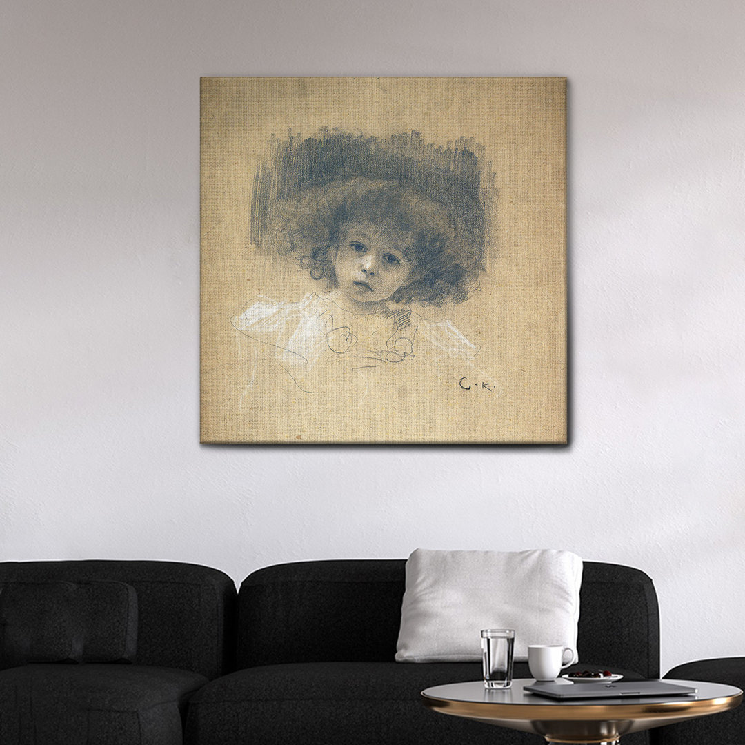 Leinwandbild Portrait of a Child von Gustav Klimt