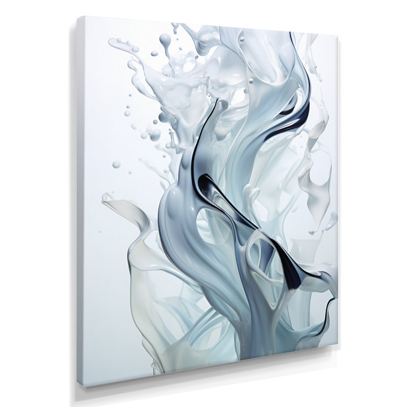 Liquide source Innocence - marbre, art mural, H 20 po x l 12 po x P 1 po, Toile tendue