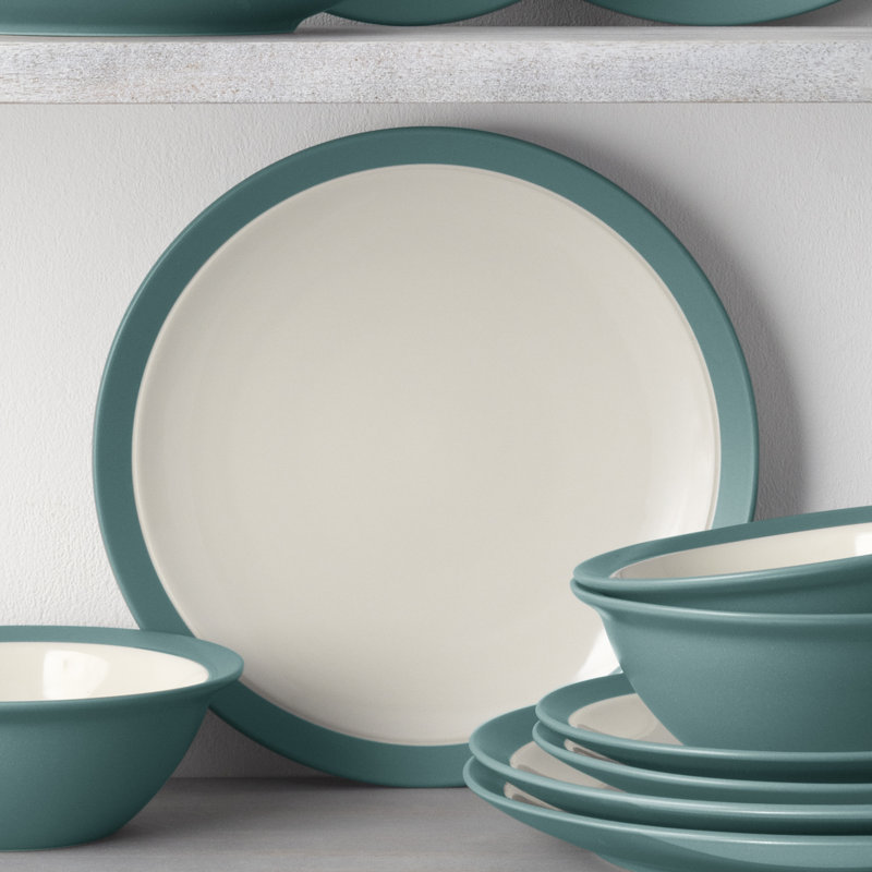Assiettes à salade Noritake Colorwave Curve, 8 1/2 po, Turquoise