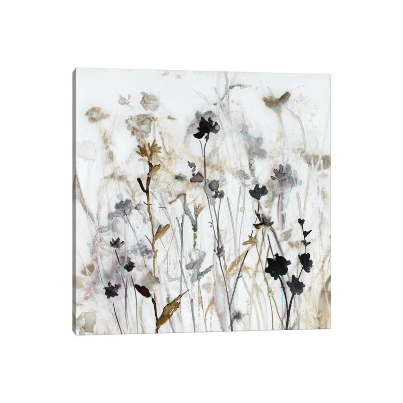 «Wildflower Mist I» par Carol Robinson, reproduction d'art, H 18 po x l 18 po x P 1,5 po, Toile tendue