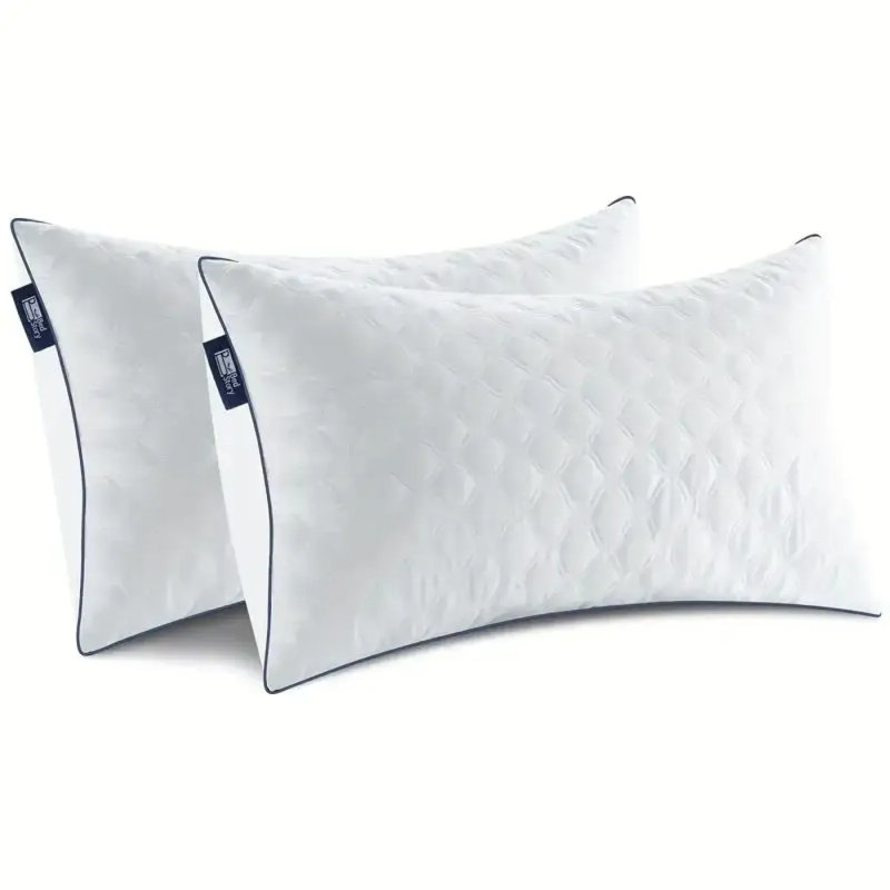 Ensemble de 2 coussins de cou Bedstory - doux, de qualité hôtelière pour grand lit, parfait pour le confort et les cadeaux