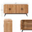 Armoire de rangement à 4 portes avec tablettes Randolph