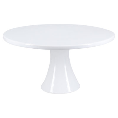 BIA Cordon Bleu Round Tall Cake Stand, 12"X6.25", White