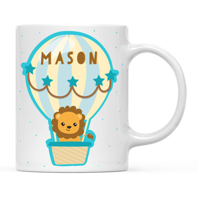 Grande tasse à café à air chaud personnalisé lion pour enfants Waddell