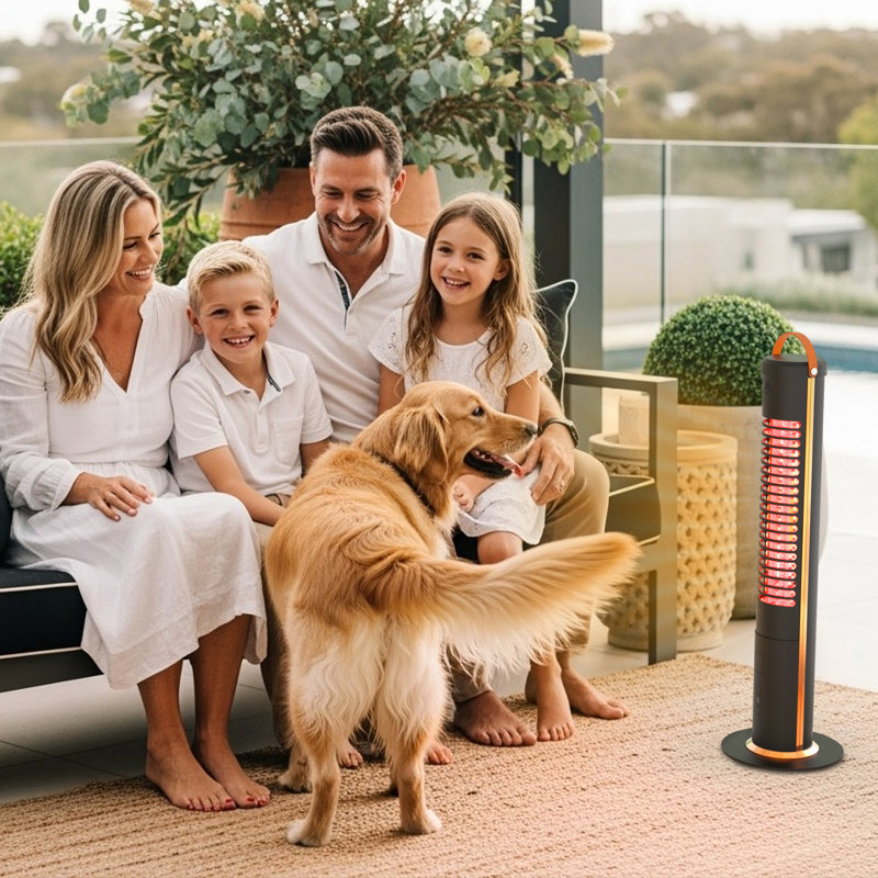 Chauffe-terrasse électrique autoportant 1200Watt