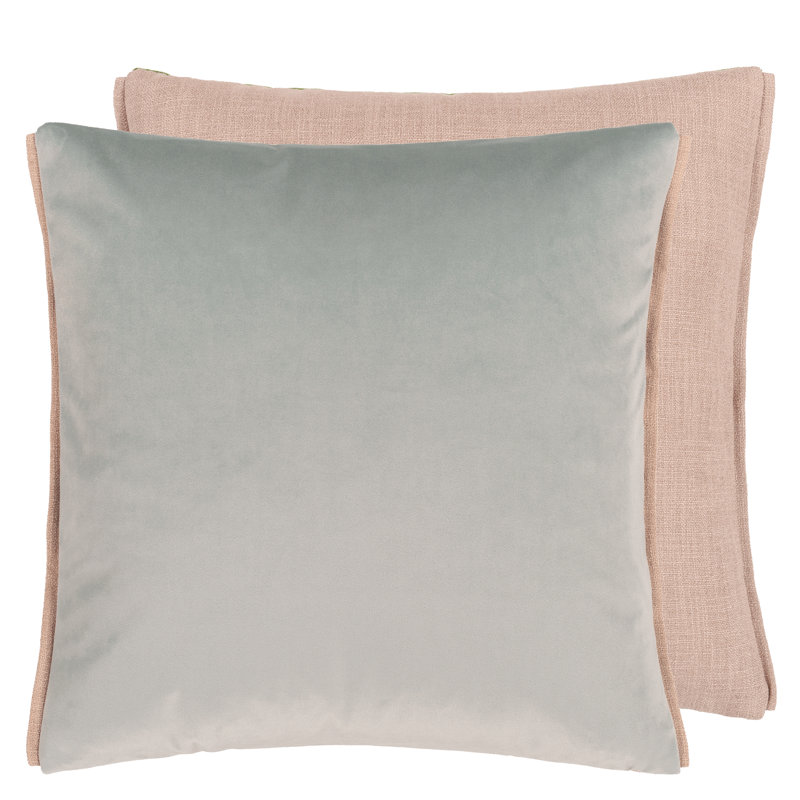 Velluto Decorative Pillow, Duck Egg