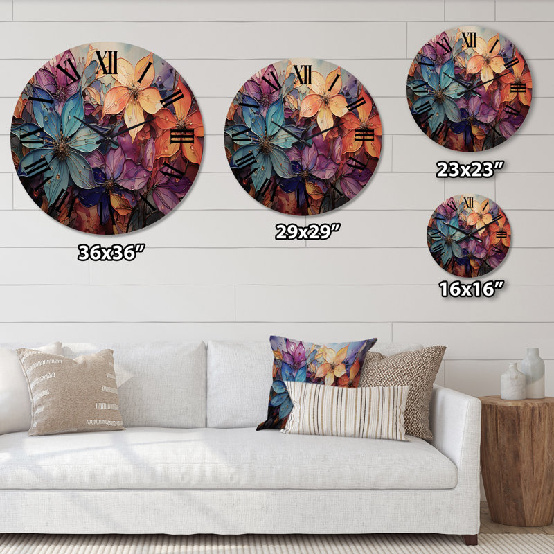 Horloge murale en bois massif Yankarlo, Grand