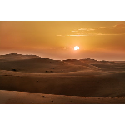 Klar Sunset In The Desert by Andrzej Freda - Wrapped Canvas Photograph -  Millwood Pines, 81F4AE99622145CD879990521E940EBC