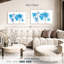Carte du monde d'Aliaz - Blue Splash-108175041