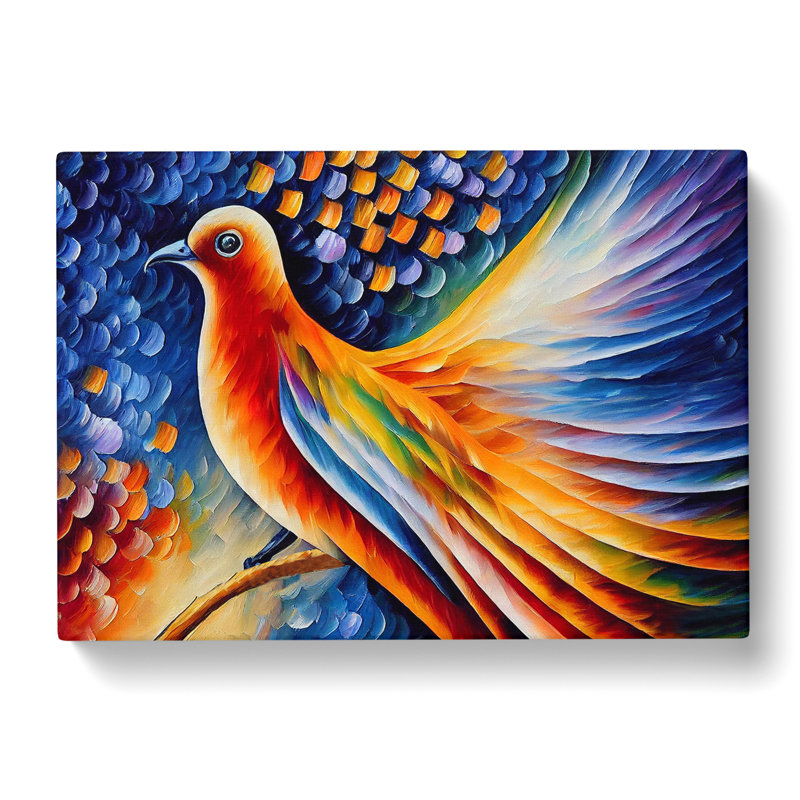 Dove Bird Vol.1 Abstract - Wrapped Canvas, 50cm H x 76cm W x 3cm D