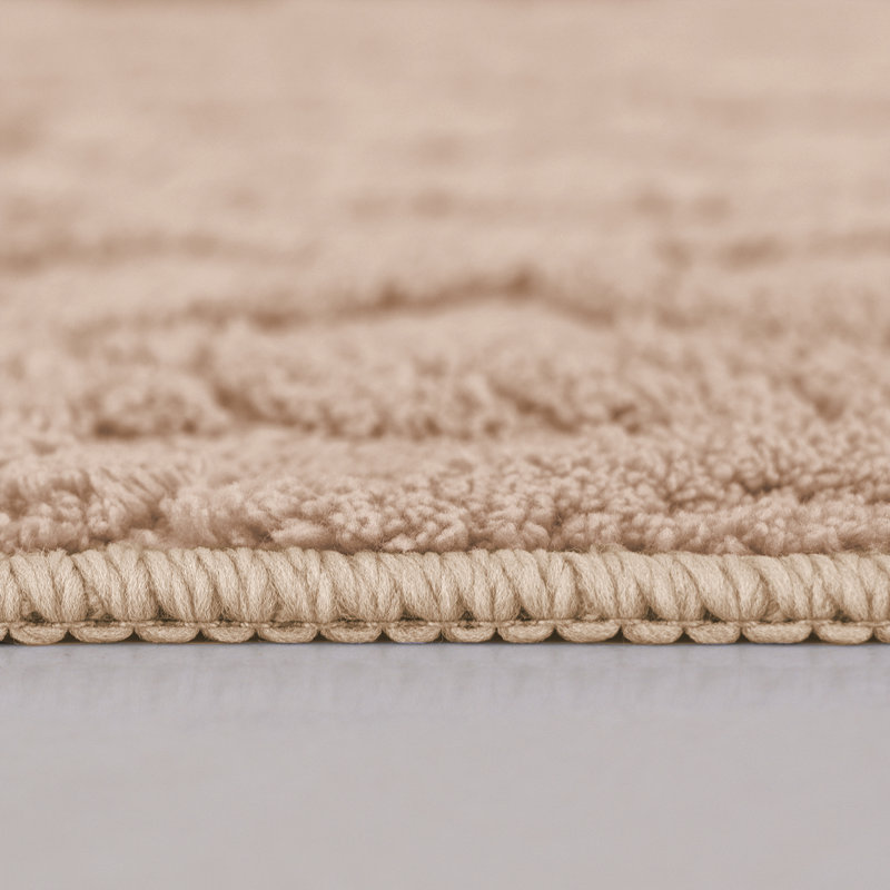 Dailah Non-Slip Bath Rug, Beige