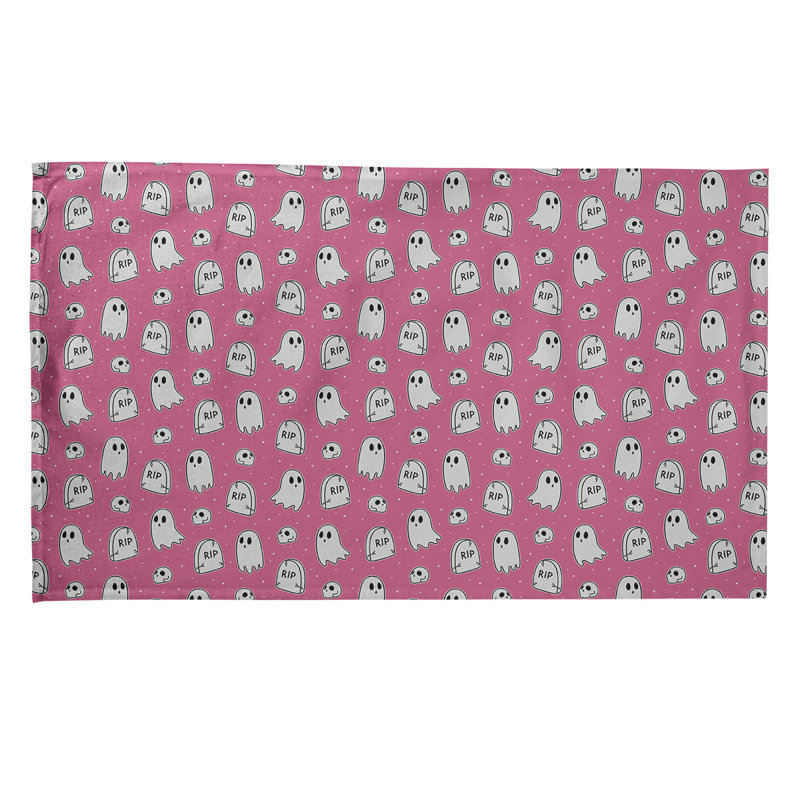 Mcguinness Tea Towel Kitchen Towel, Poly Twill, Pink