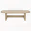 Table basse rectangulaire Beige Oak Coastal