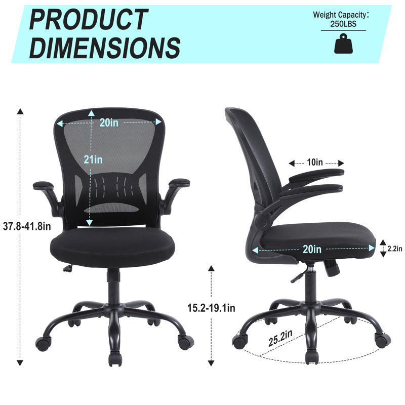 Chaise de bureau ergonomique rembourrée Kolyo