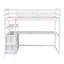 Lit mezzanine avec bureau et tablettes-199264177