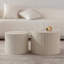 Ensemble de 2 tables basses gigognes Beige