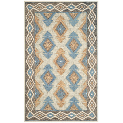 Sebrite Hand Tufted Wool Southwestern Rug