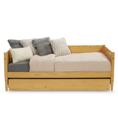 Camello Twin Solid Wood Daybed with Trundle