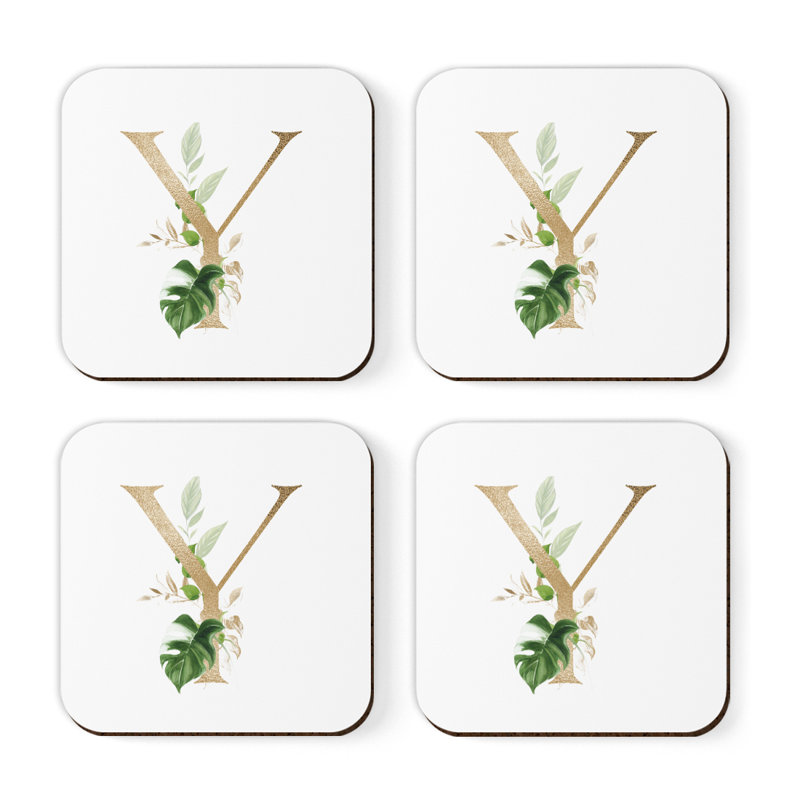 Sous-verre à monogramme Exotic, Y