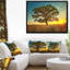 «Big Green Tree in Summer Field», reproduction de photo sur toile-26693730