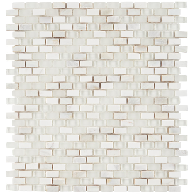 Carreau de mosaïque de plancher et de mur en matériaux mixtes 12 po x 12 po x 8 mm Paradox Mystery
