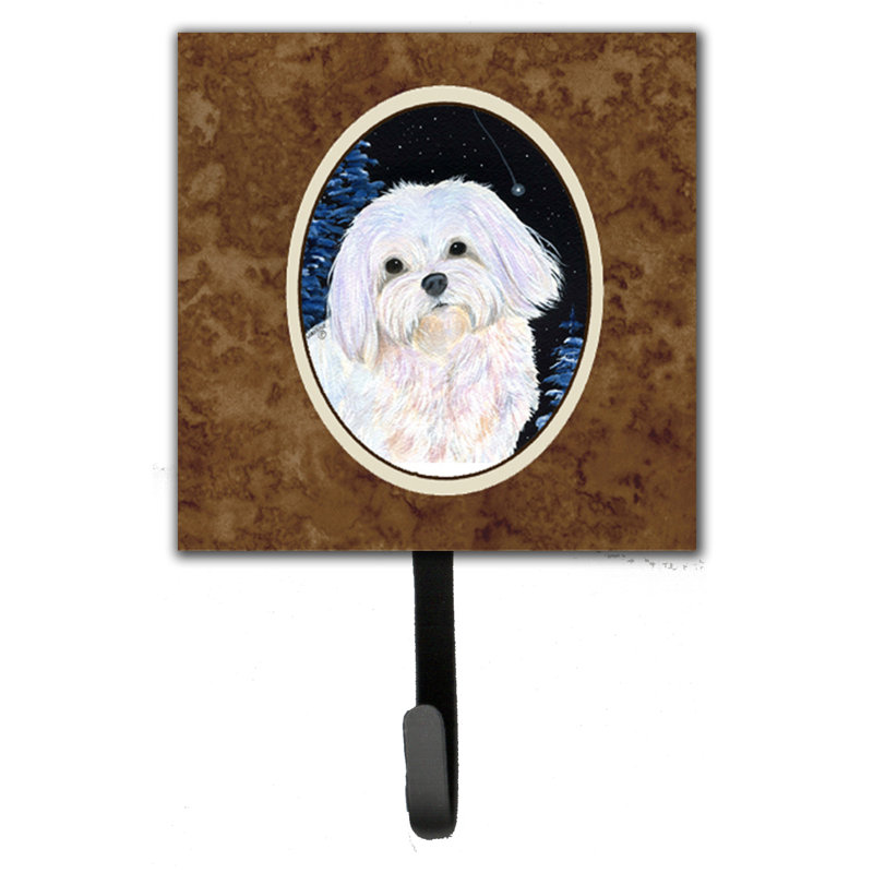 Porte-laisse et crochet mural starry night