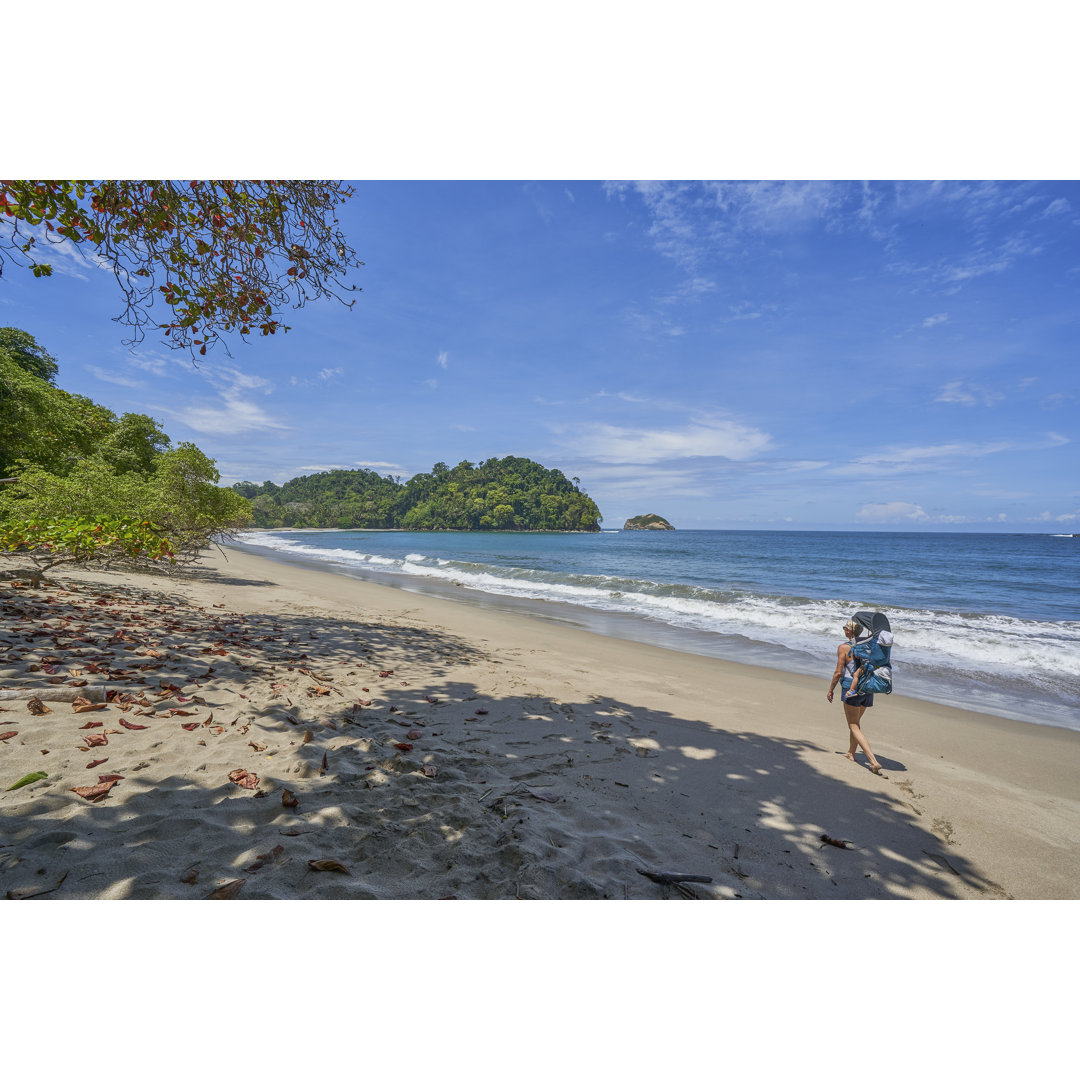 Pazifikküste von Costa Rica von Bkamprath - Druck auf Leinwand ohne Rahmen