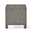 Table d'appoint - H 18,17 po, table d'appoint cubique en PE et fer noir, table sans assemblage tendance avec cadre en fer, 18 po x 18 po x 18 po-2064681015