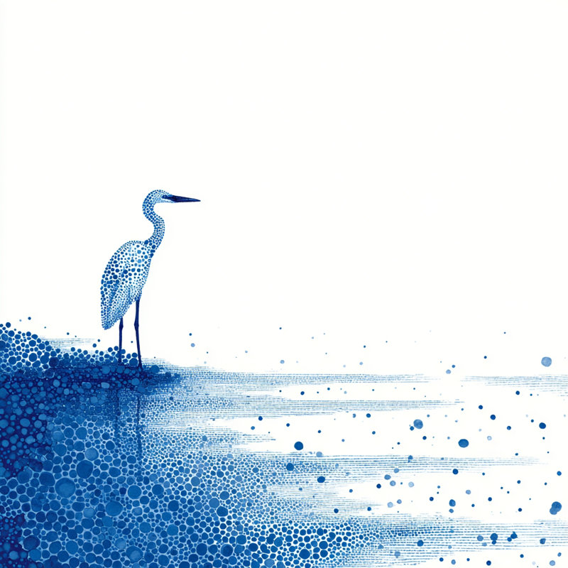Art mural Indigo Harbor I