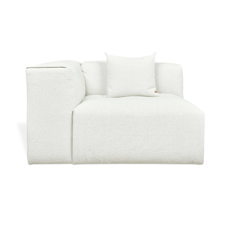 Nest Modular Left Arm Chair, Morris Bone