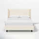 Hanson Upholstered Wingback Platform Bed