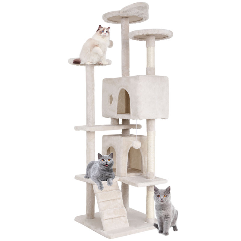 Arbre à chat 70 po Aliza, Beige