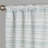 Cemya 100% Polyester Light Filtering Horizontal Stripped Curtain Panel with Rod Pocket Top -1654603260-1654603263