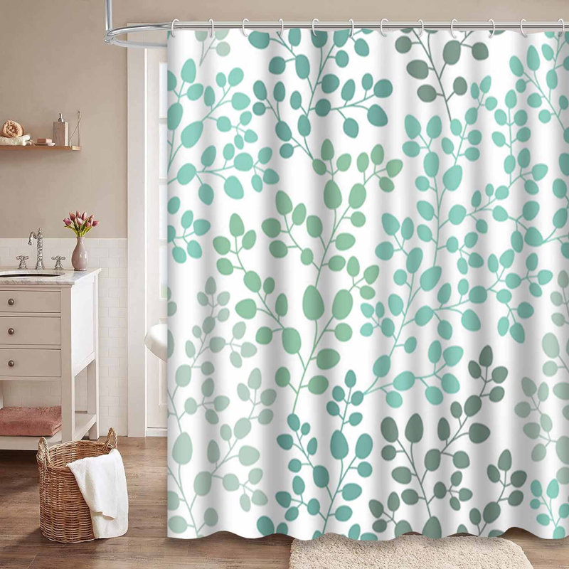 Rideau de douche imperméable à l'eau avec 12 crochets, L 72 po x l 72 po