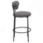 Ensemble de 2 tabourets de bar courbés modernes avec rembourrage en mousse et repose-pieds intégré pour plus de confort-1236606541