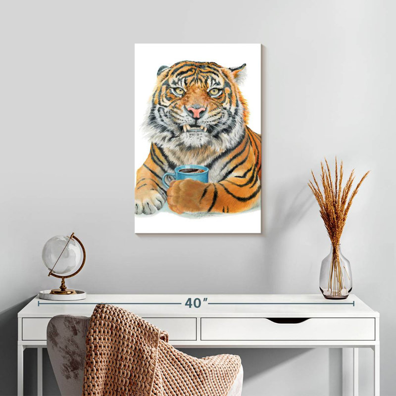 Brampt Too Early Tiger, 24" H x 16" W