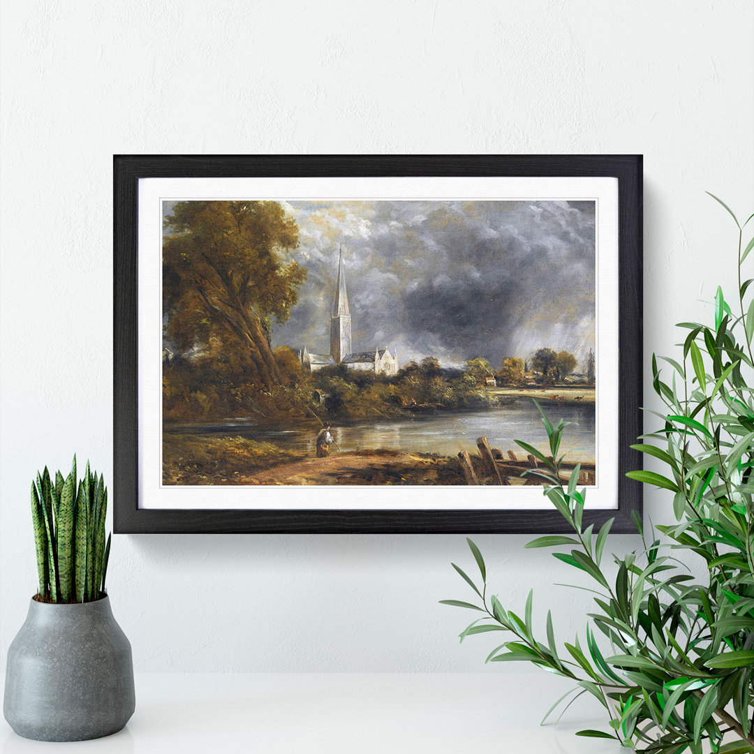 Salisbury Cathedral Vol.2 by John Constable - Framed Print