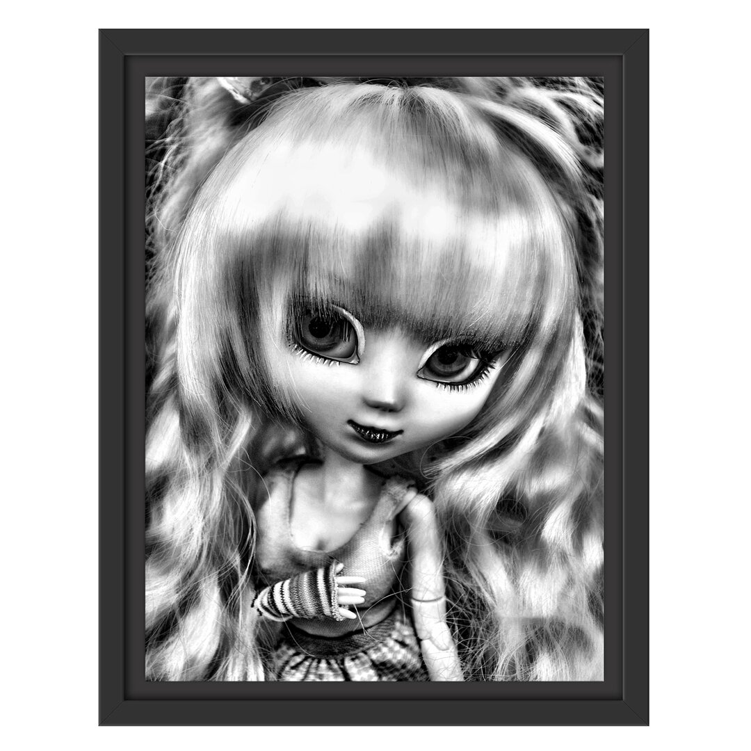 Gerahmtes Wandbild Pullip-Püppchen70er-Jahre-Stil