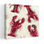 «The Catch», homard abstrait, art mural côtier-1312553738