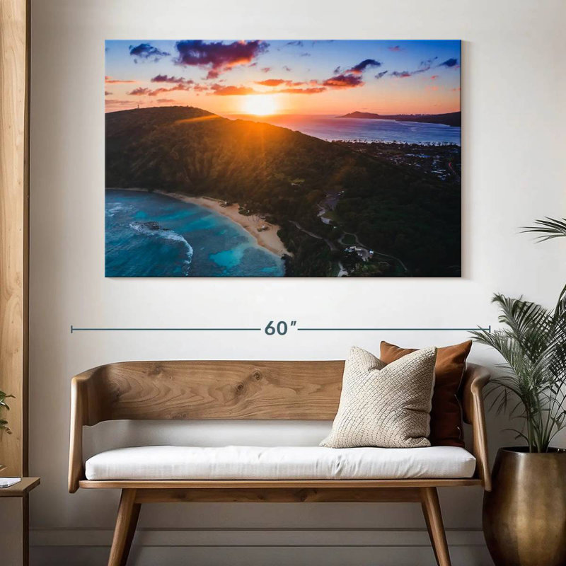 Coucher de soleil Gillard Hanauma Bay, H 34 po x l 51 po