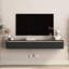 Floating TV Stand, Wall Mounted TV Shelf With Led Lights & Power Outlet,High Gloss TV Cabinet-66320863-211275172