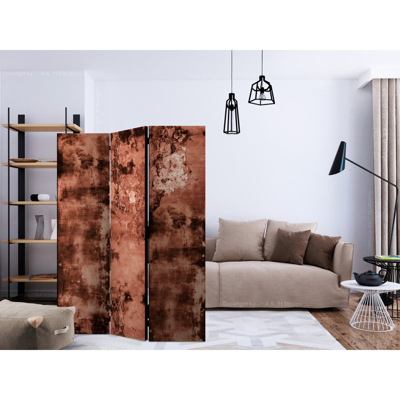 Habeebah 225cm W x 172cm H Solid Wood Folding Room Divider, 3